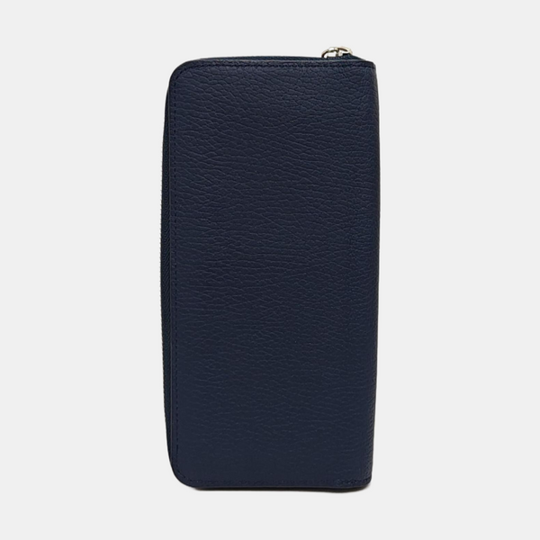 ZIPPY Calfskin Blue Wallet