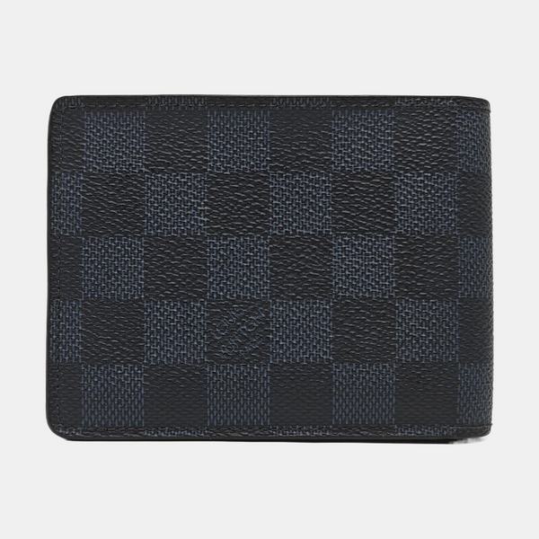 AMERIGO Damier Graphite Coated Canvas Gray Wallet
