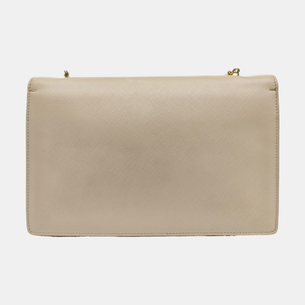 Calfskin Shoulder Bag Beige