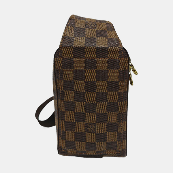 GÉRONIMOS Damier Ebene Coated Canvas Brown
