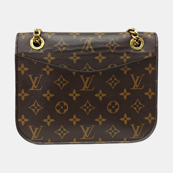 PASSY Monogram Coated Canvas Brown