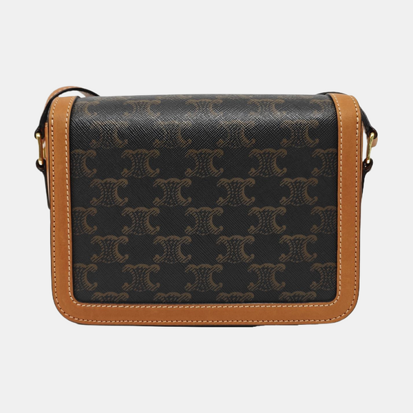 TRIOMPHE Small Coated Canvas Brown