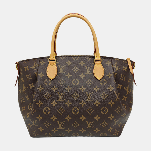 TURENNE MM Monogram Coated Canvas Brown
