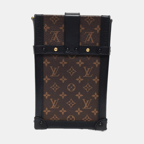 TRUNK Monogram Coated Canvas Brown