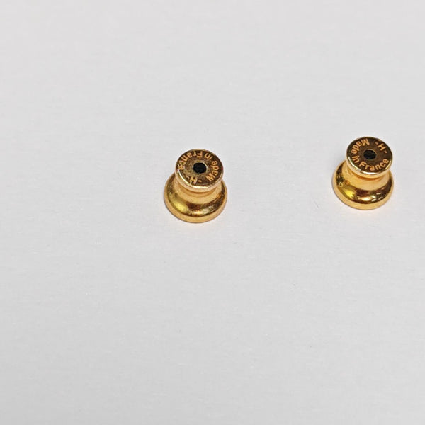 Pop H Metal Gold Stud Earrings