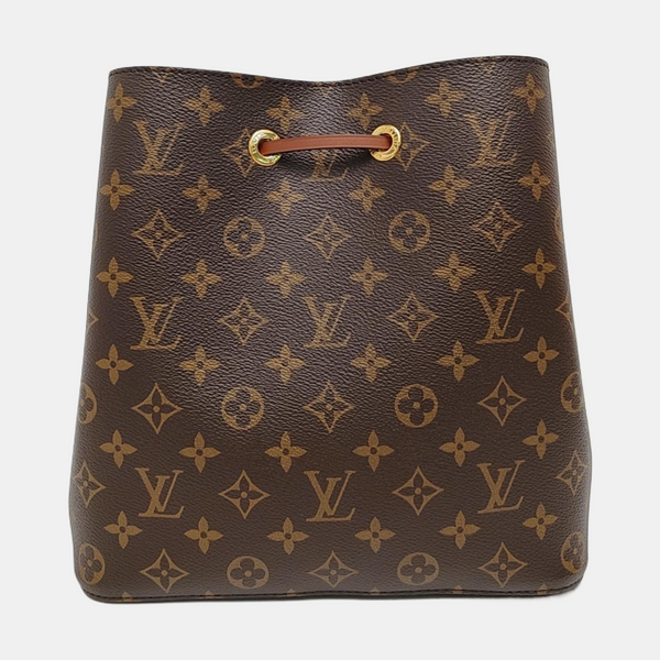NÉONOÉ MM Monogram Coated Canvas Brown