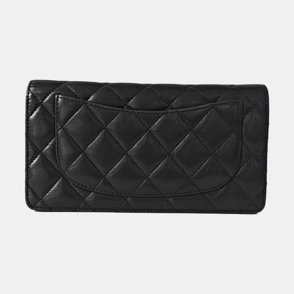 Quilted Lambskin Wallet Black