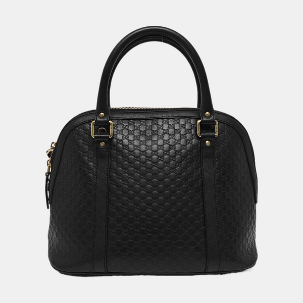 Microguccissima Monogram Calfskin Black