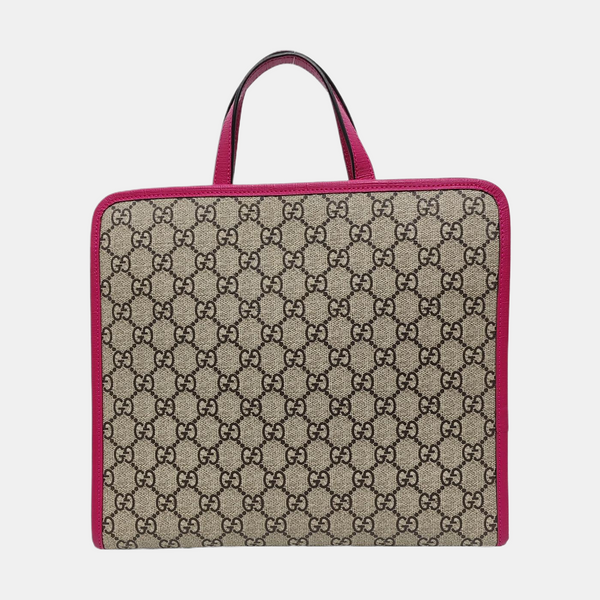 Children’s GG Bucket Monogram Coated Canvas Beige