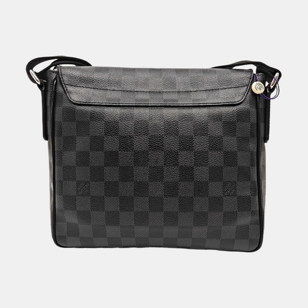 DISTRICT PM Damier Graphite Coated Canvas Gray