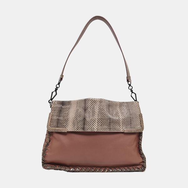 Lambskin Shoulder Bag Beige