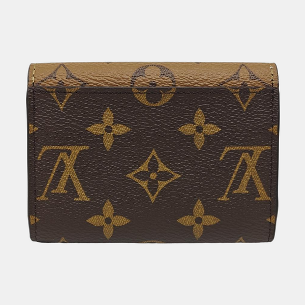 Monogram Coated Canvas Wallet Brown