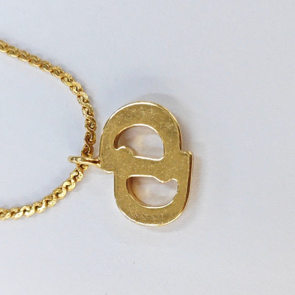 Petit CD Metal Gold Necklace