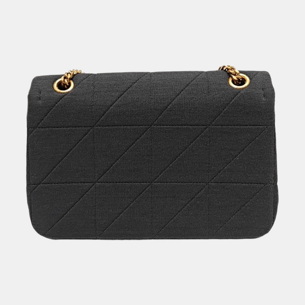 RIVE GAUCHE Medium Quilted Fabric Black