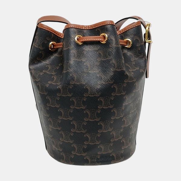 TRIOMPHE CANVAS Small Coated Canvas Brown