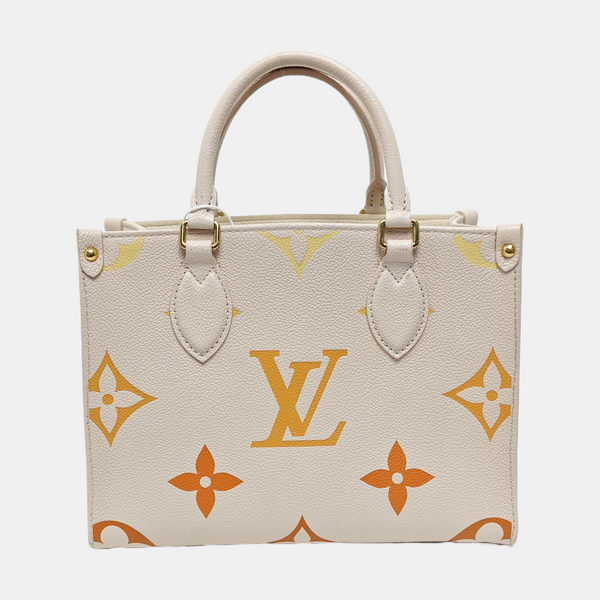 ONTHEGO PM Monogram Calfskin Beige