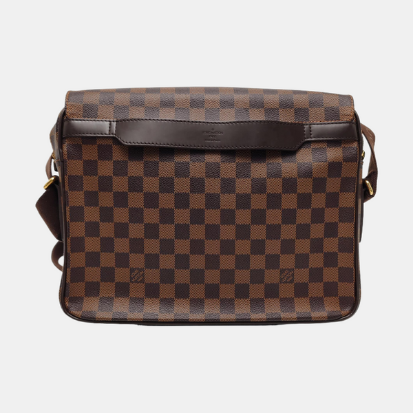 SHELTON MM Damier Ebene Coated Canvas Brown
