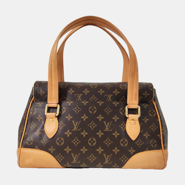 BEVERLY Monogram Coated Canvas Brown