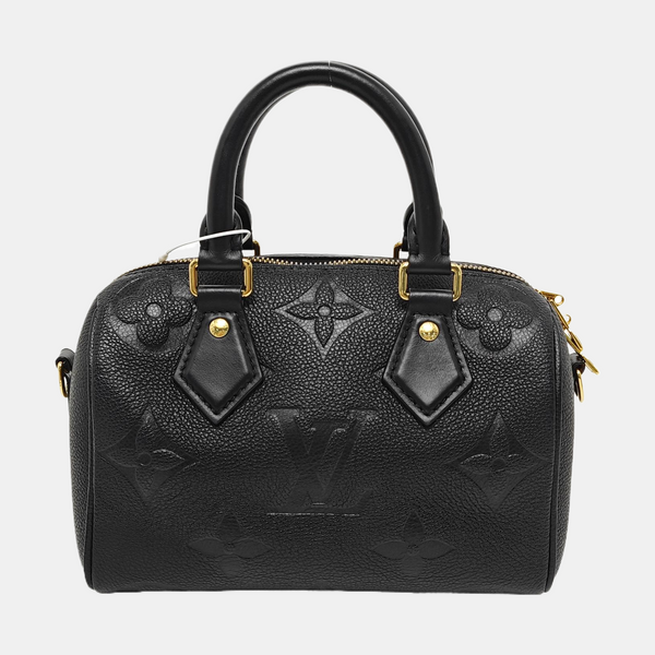 SPEEDY 20 Monogram Calfskin Black