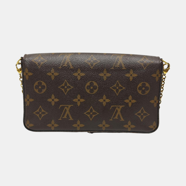 FÉLICIE Monogram Coated Canvas Brown