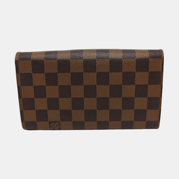 CROISETTE Damier Ebene Coated Canvas Brown