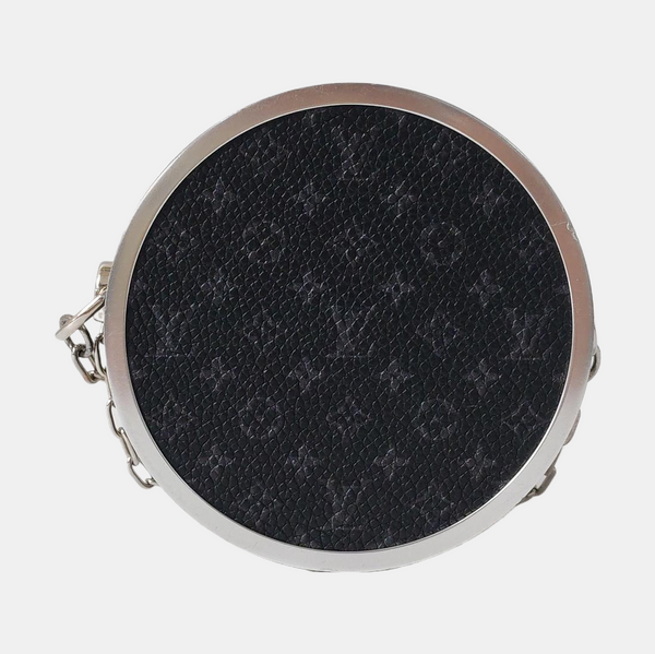 Monogram Coated Canvas Crossbody Bag Black