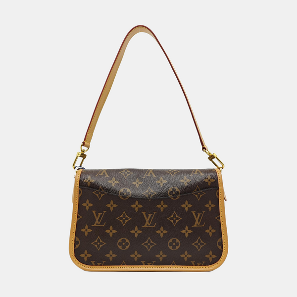 DIANE Monogram Coated Canvas Brown