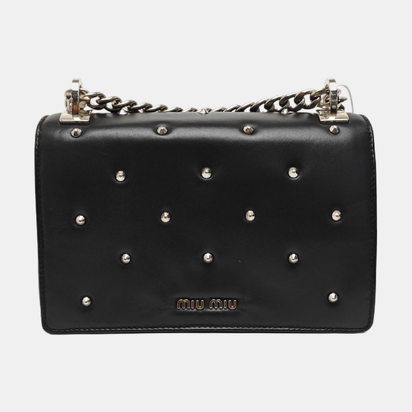 Lambskin Shoulder Bag Black