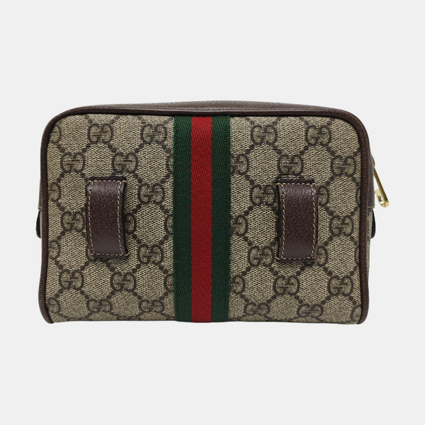 Ophidia Small Monogram Coated Canvas Beige