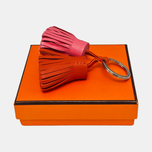 Leather Bag Charm Multicolor