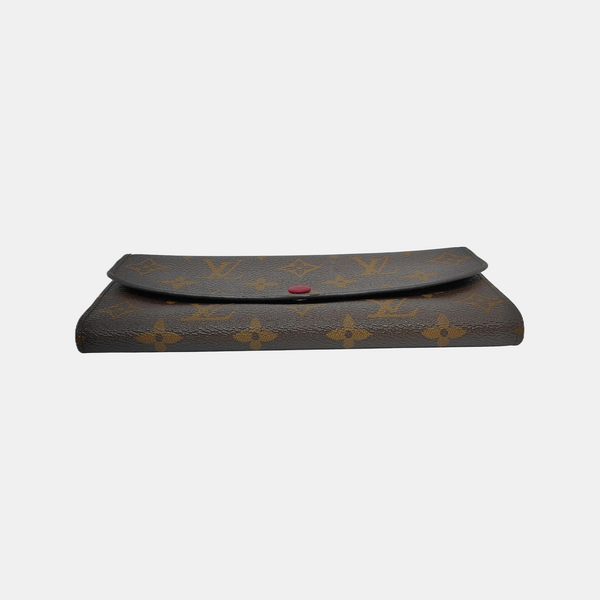 EMILIE Monogram Coated Canvas Brown Wallet