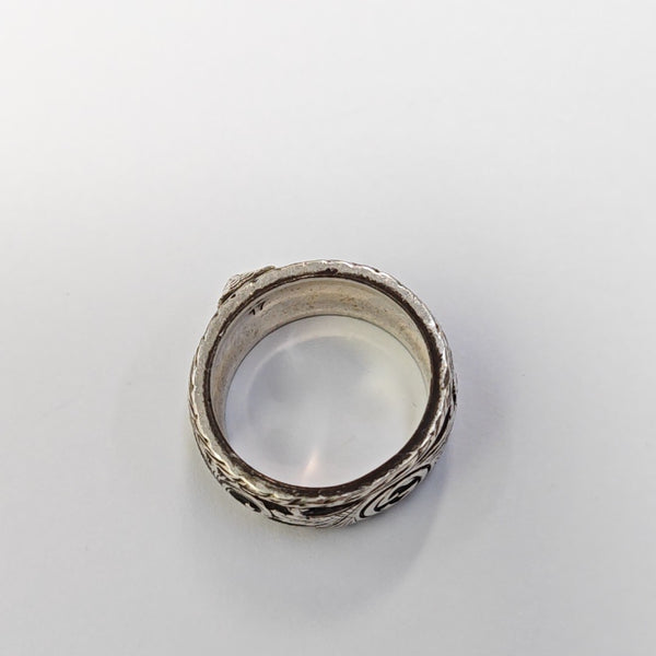 Gucci Garden 925 Sterling Silver Ring EU 56