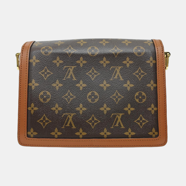 DAUPHINE MM Monogram Coated Canvas Brown