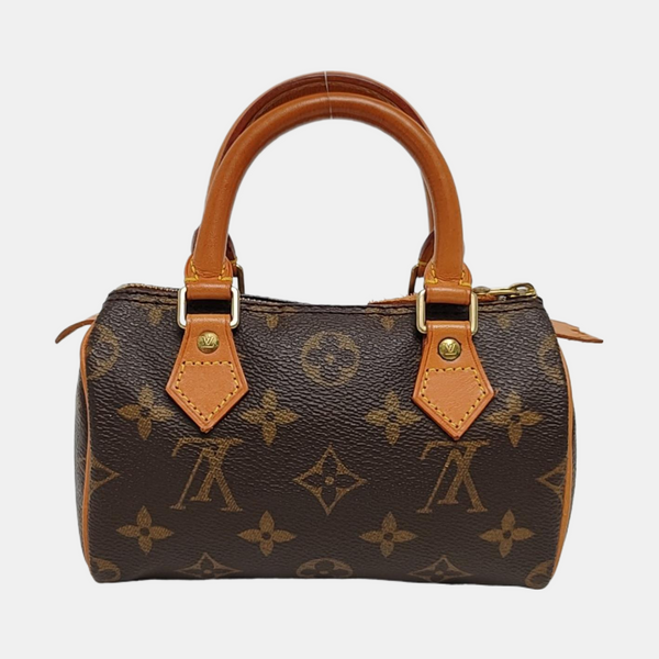 SPEEDY Nano Monogram Coated Canvas Brown