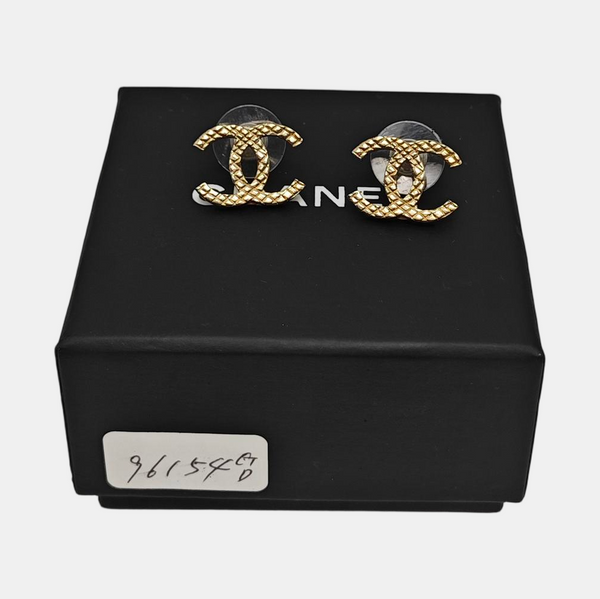 Metal Gold Stud Earrings