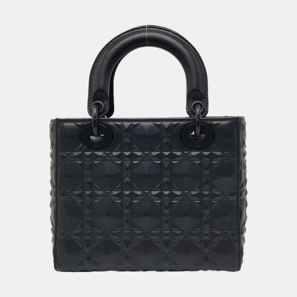 Lady Dior Small Cannage Calfskin Black