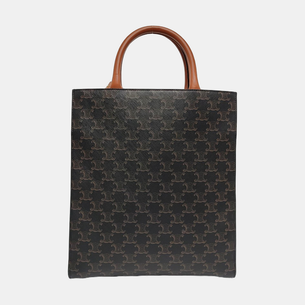CABAS CELINE Small Coated Canvas Brown