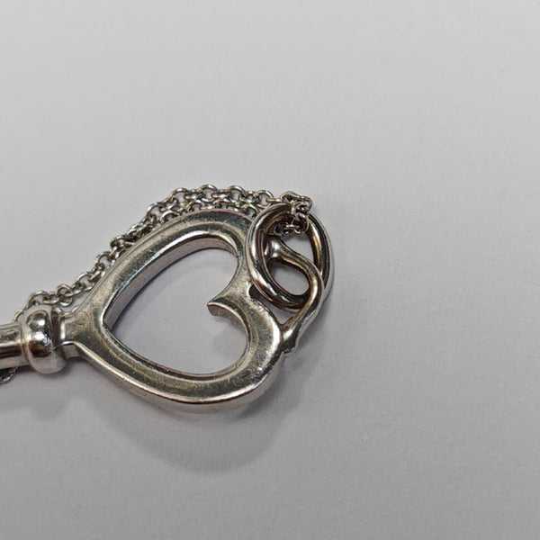 Tiffany Keys 18k White Gold Silver Necklace