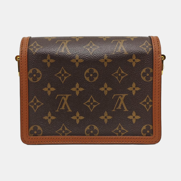 DAUPHINE Mini Monogram Coated Canvas Brown