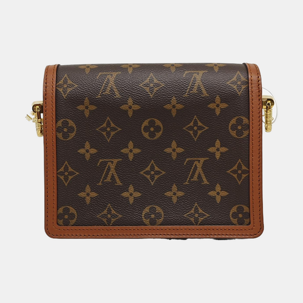 DAUPHINE Mini Monogram Coated Canvas Brown