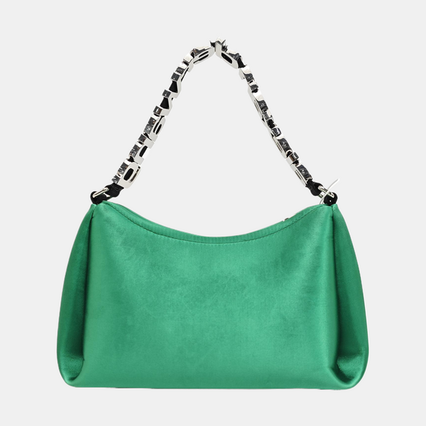 Fabric Top Handle Bag Green