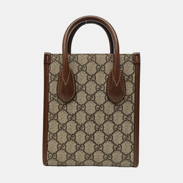Retro Mini Monogram Coated Canvas Beige