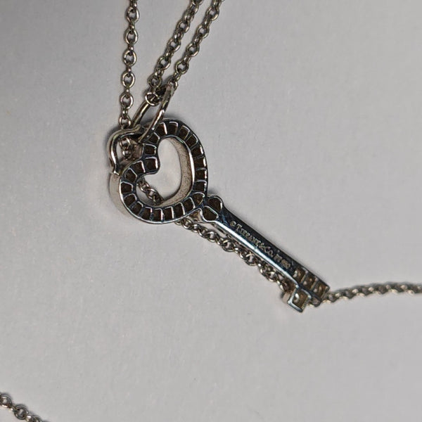Tiffany Keys Platinum 950 Silver Necklace