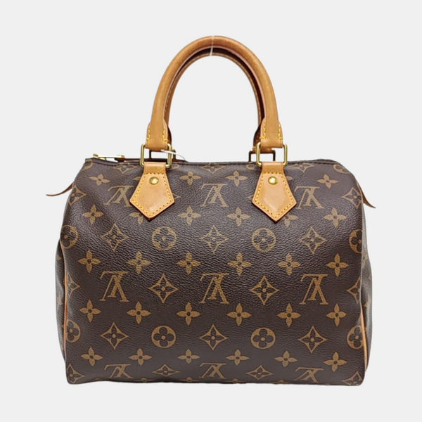 SPEEDY 25 Monogram Coated Canvas Brown