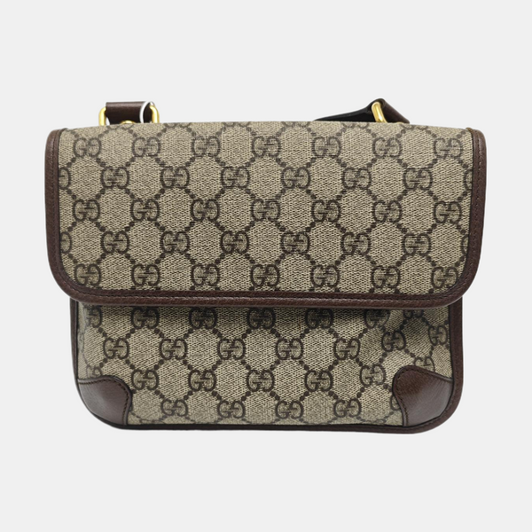 Neo Vintage Small Monogram Coated Canvas Beige