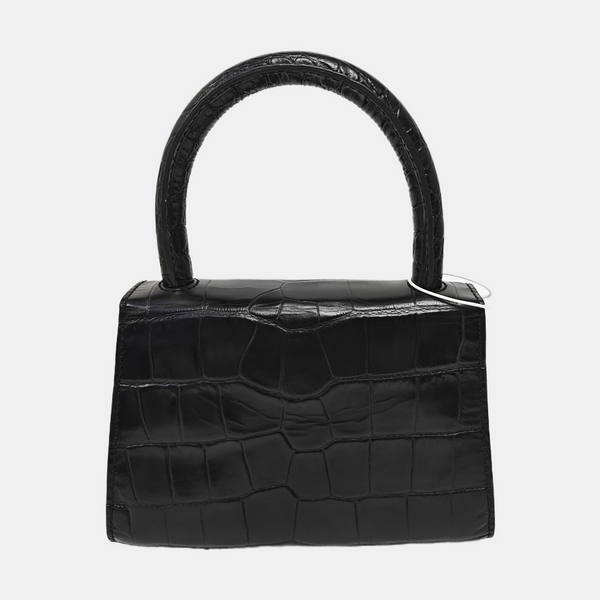 Leather Shoulder Bag Mini Black