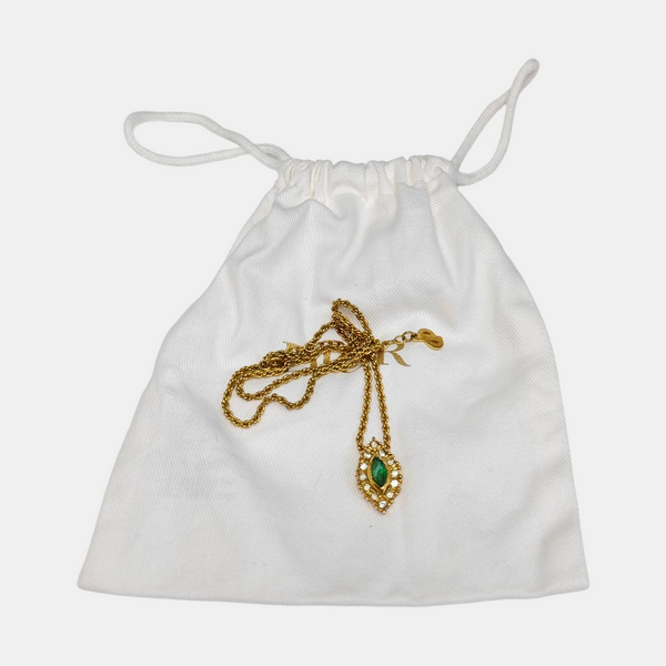 Twist Round Metal Gold Necklace