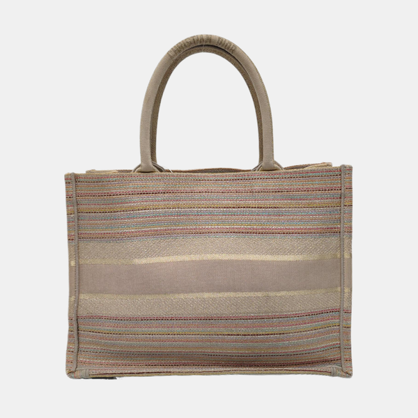 Authenticated pre-owned Book Tote Medium Fabric Beige - Tote Bag at Looply