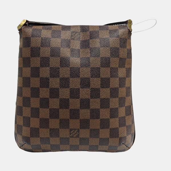 MUSETTE TANGO Damier Ebene Coated Canvas Brown