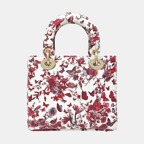 Lady Dior Small Calfskin White
